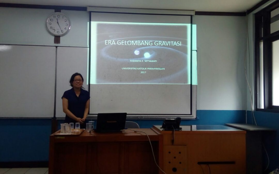 Seminar Intern Fisika Januari 2017: “Era Gelombang Gravitasi”