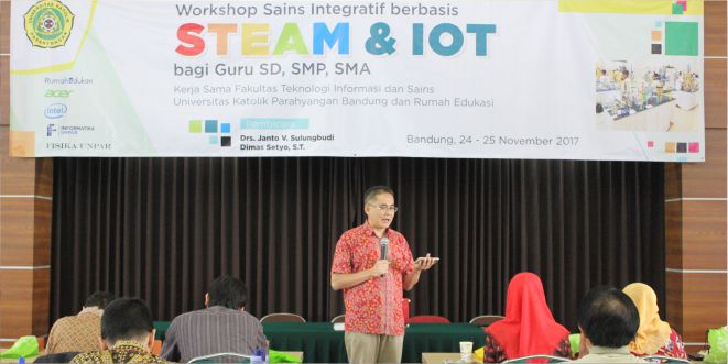 Workshop Sains Integratif berbasis STEAM & IOT