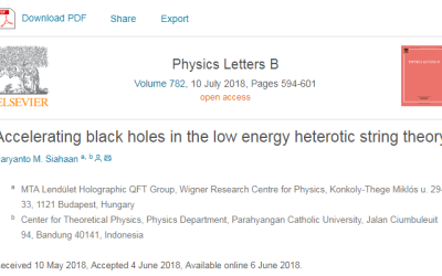 Solusi medan baru dalam teori string heterotik energi lemah (Nara sumber : Haryanto M. Siahaan, Ph.D.)