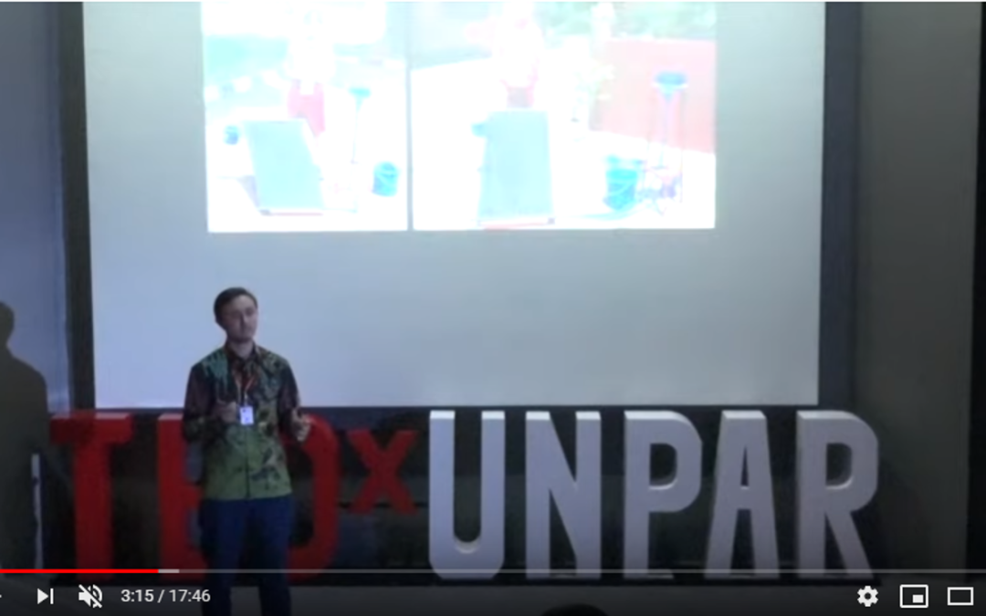Video Arifin Dobson sebagai pembicara dalam TEDxUNPAR 2019