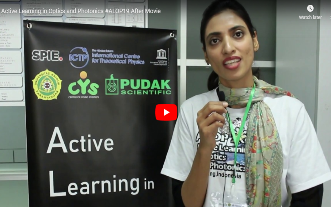 Active Learning in Optics and Photonics #ALOP19 After Movie