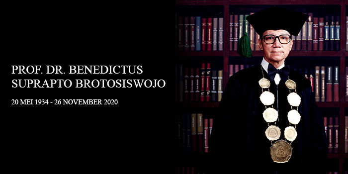 Orbituari: Prof. Dr. Benedictus Suprapto Brotosiswojo